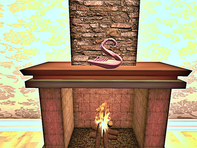 Decoration GlassSwan ROSEGOLD