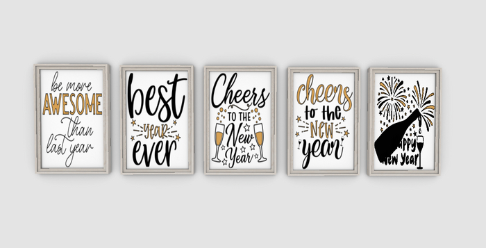 New Year Frames 1-5