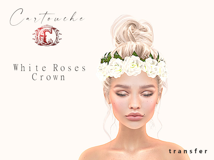 !C! White Roses Crown