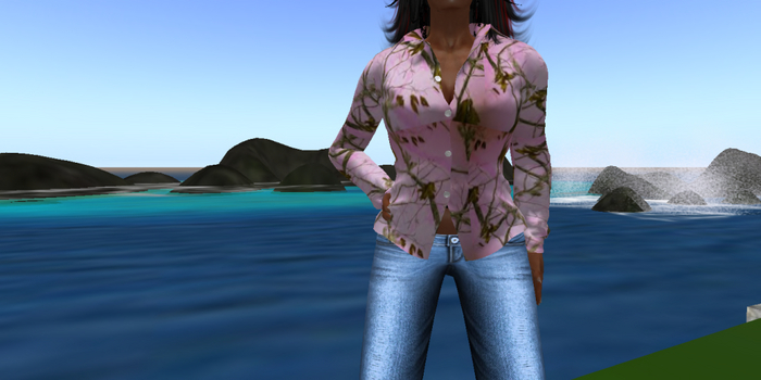 pink camo blouse