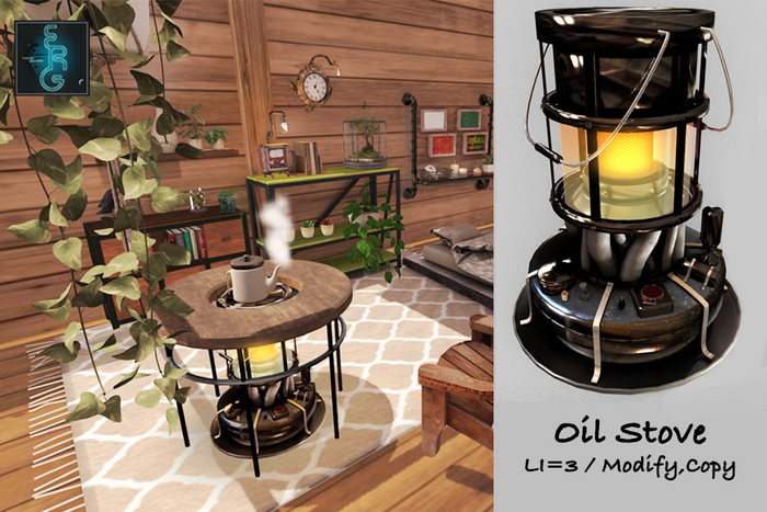 (:ERG:)Oil Stove -Black