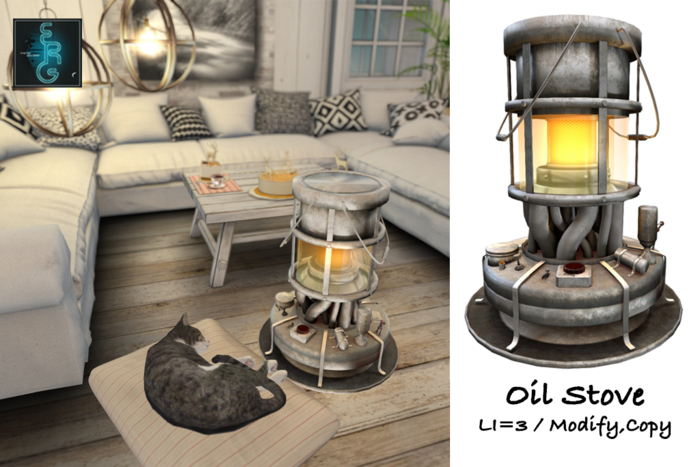 (:ERG:)Oil Stove -White