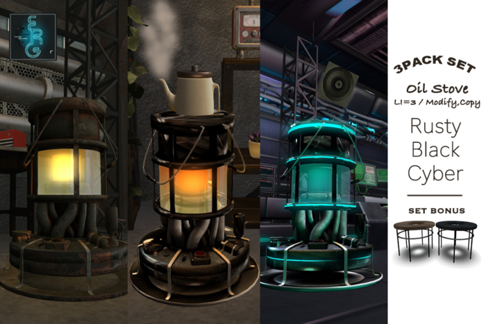 (:ERG:)Oil Stove -3PACK RBC