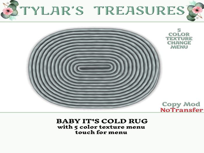 .:TT:.  BABY IT'S COLD RUG  add me