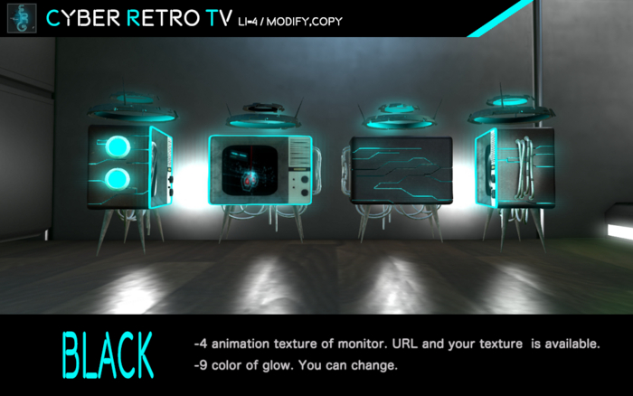 (:ERG:)Cyber Retro Tv -Black