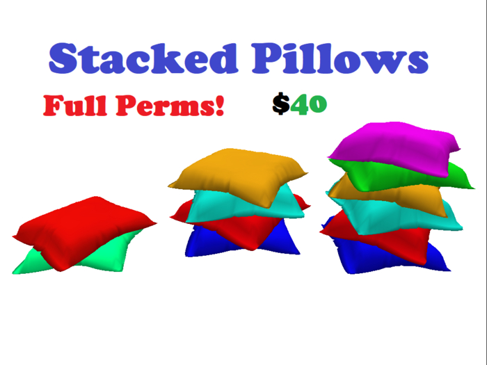 Stacked Pillows Full Perm