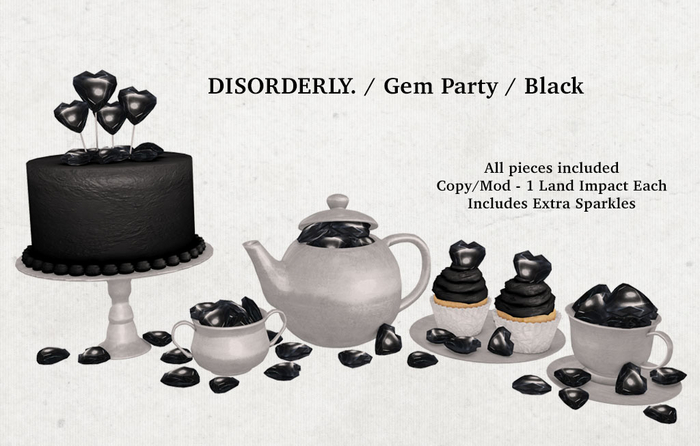 DISORDERLY. / Gem Party / Black