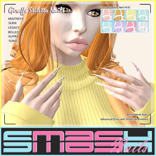 SMASH - Giraffe Stiletto Nails