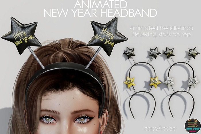 Junk Food - New Year Headband (Gold)