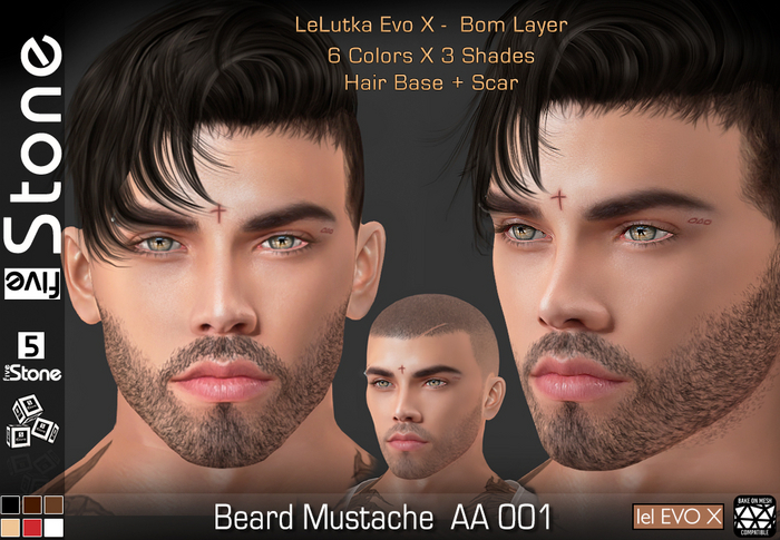 Five Stone AA 001 Beard  Evo -x