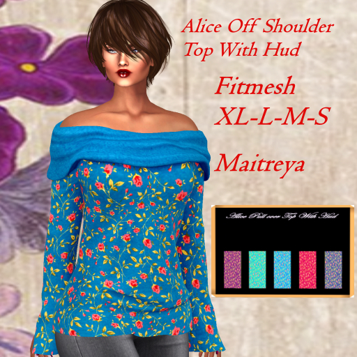 Alice off shoulder Top With Hud
