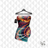 Odette - Iris Mini Dress Orangemix
