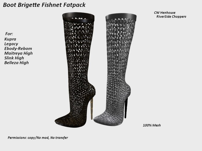 [CW] -Boot Brigette Fishnet Fatpack-BOX