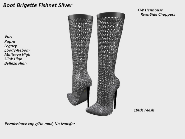 [CW] -Boot Brigette Fishnet Sliver -BOX