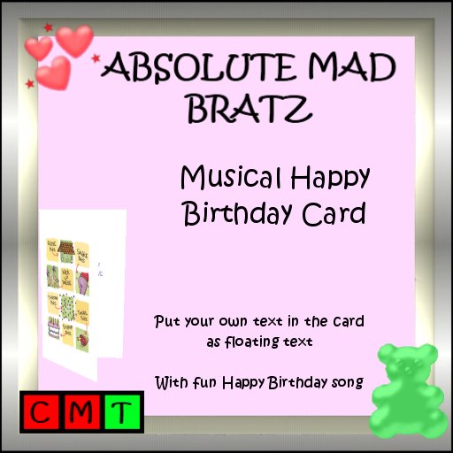 Musical Card Happy Birthday 1