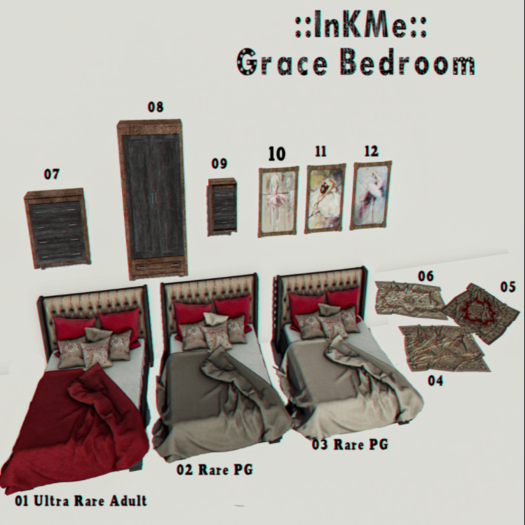01 ::InKMe:: Grace Bedroom RARE