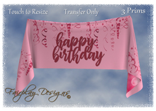 ~R~Happy Birthday Confetti Draped Banner(Trans)