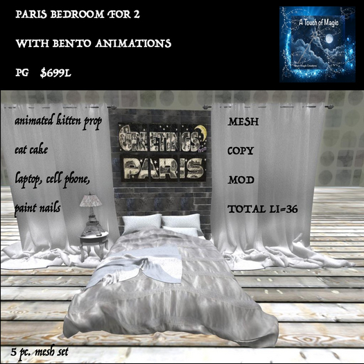 My Paris Bedroom with bento PG-BoxLI=36