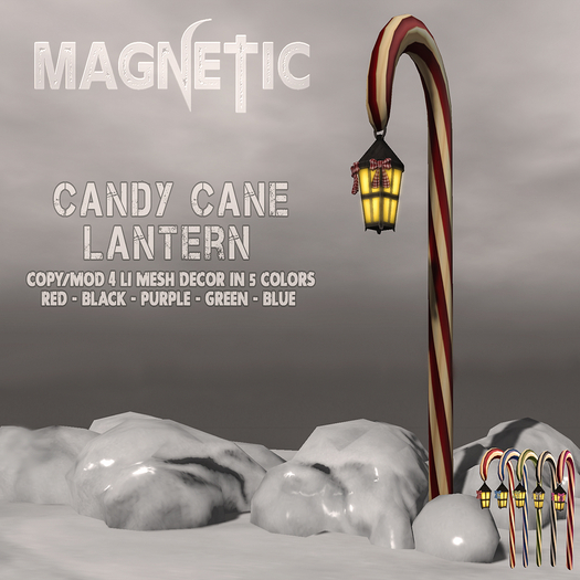 Magnetic - Candy Cane Lantern (ADD ME)