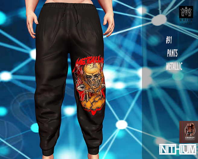 =#91 PANTS metallic