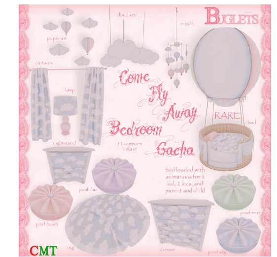 ~*Buglets*~ Come Fly Away Bed RARE