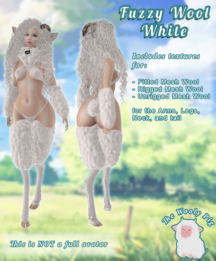 [WP] Fuzzy Sheep Wool White