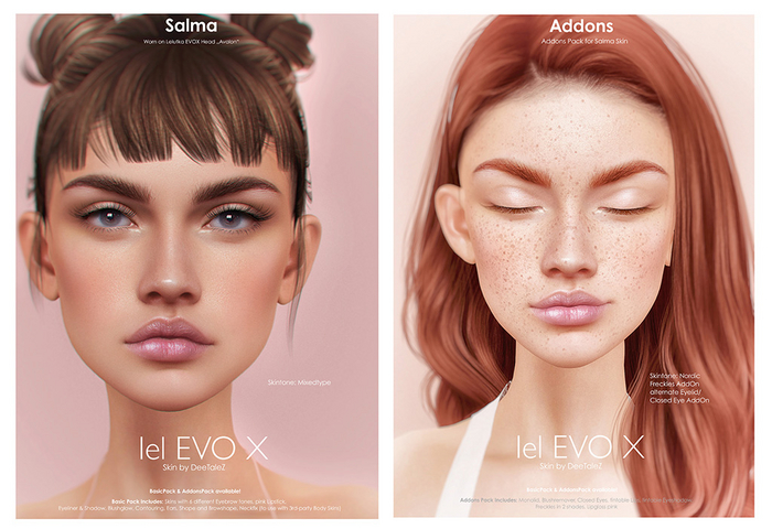 DeeTaleZ *SKINS - ADDONSPACK* lel EVOX - Salma - ALL SKINTONES