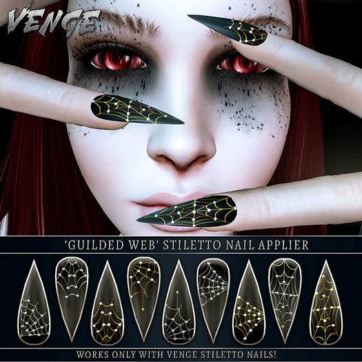 VENGE - 'Guilded Web' Stiletto Nail Applier *Add Me*