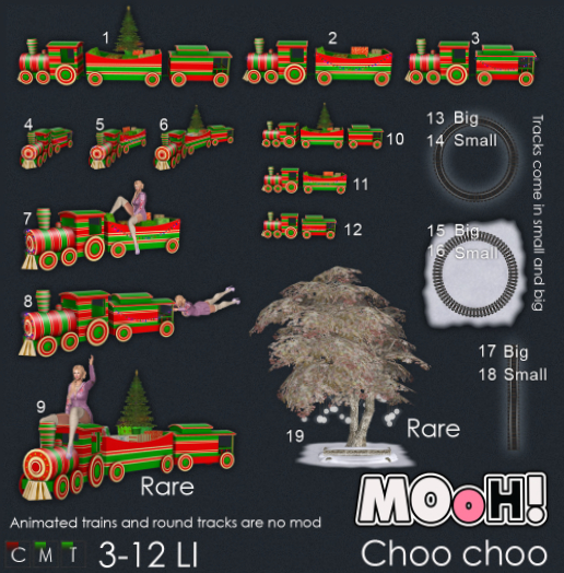 8. MOoH! Big rideable train 2a 9LI RARE