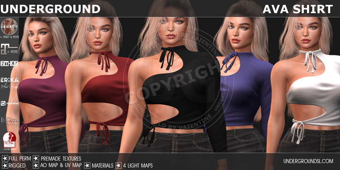 [UG MESH] AVA SHIRT - FULL PERM