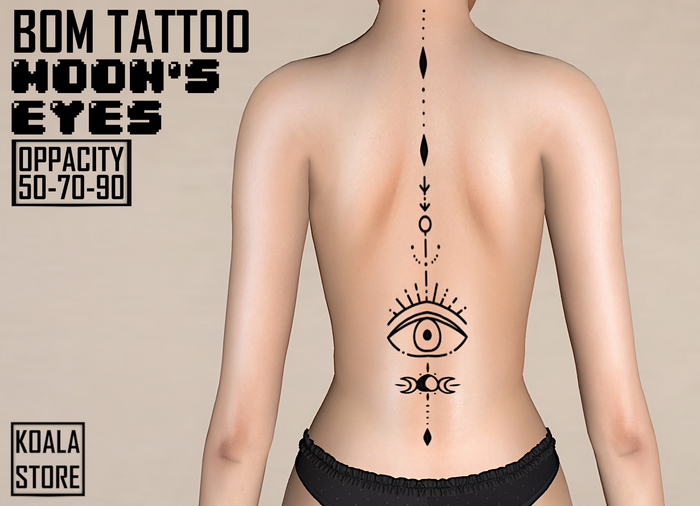 // KOALA STORE // BOM TATTOO - Moon's eye -