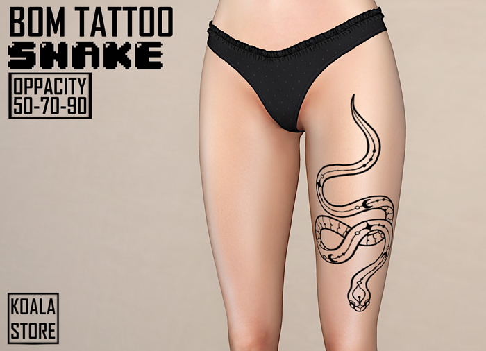 // KOALA STORE // BOM TATTOO - snake -
