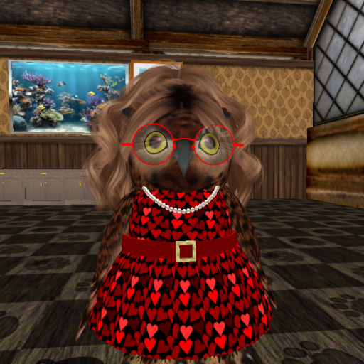 Tiny Red Hearts Dress with Belt