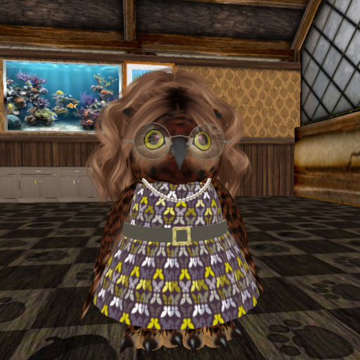 AA-Tiny Brown Wings Dress With Belt