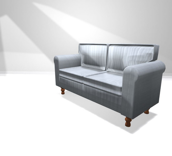 ::Virtual Bliss:: Light Blue Sofa