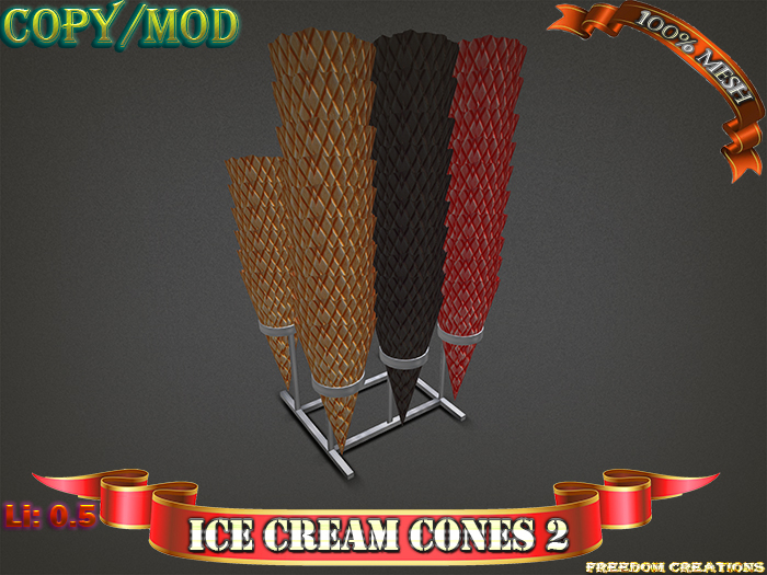 Ice cream cones 2-Freedom creations