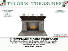 .:TT:.  SNOWFLAKE MAGIC FIREPLACE  add me