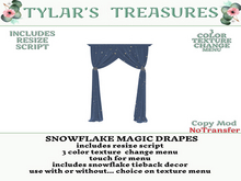 .:TT:.  SNOWFLAKE MAGIC DRAPES  add me