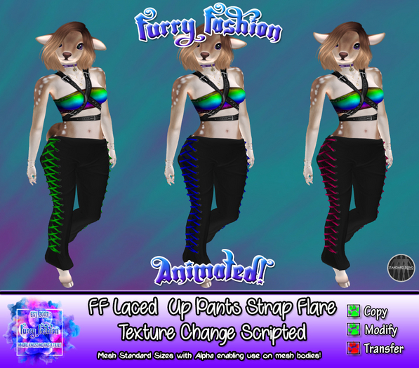 ~FF~ LacedUp Pants Strap Flare