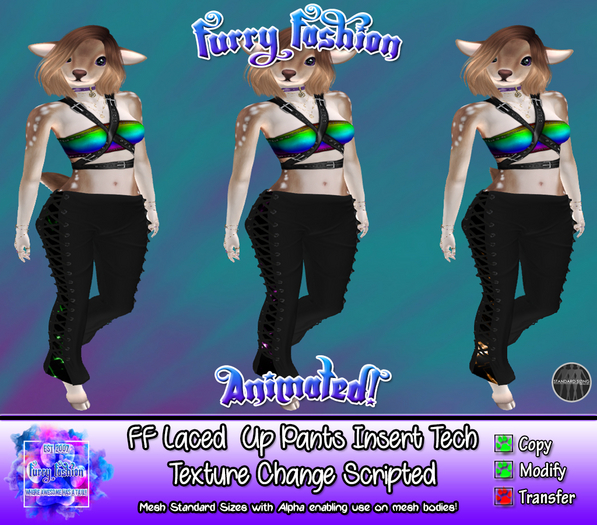 ~FF~ LacedUp Pants Inset Tech