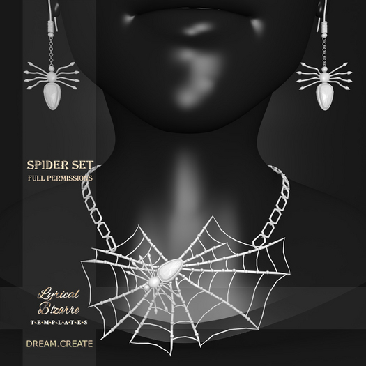 !Lyrical B!zarre Templates! - Spider Set MESH DAE Version