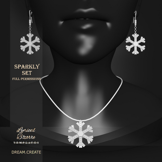 !Lyrical B!zarre Templates! - Sparkly Set MESH DAE Version