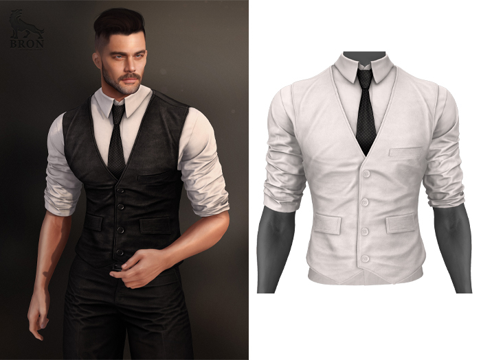 BRON - Adrian Vest - White 