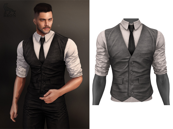 BRON - Adrian Vest - Light Gray 
