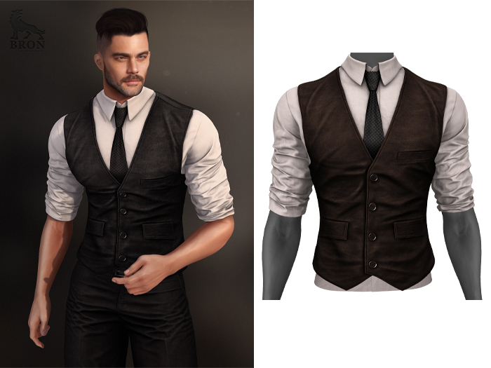 BRON - Adrian Vest - Brown