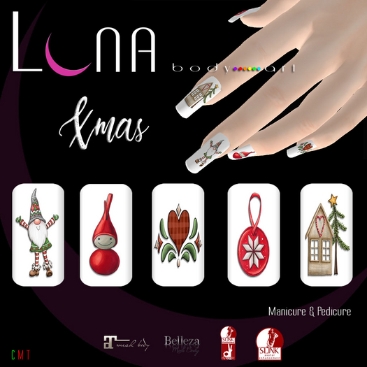 .::LUNA::. Body Art - Xmas - Nails