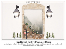 KraftWork Festive Fireplace Decor (Add Me)