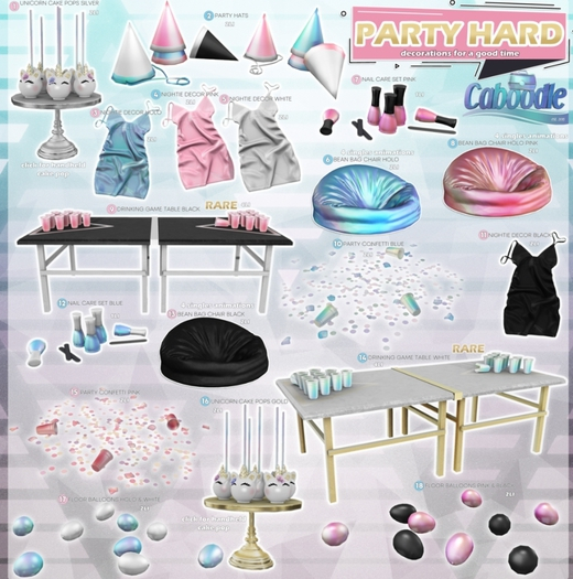 Caboodle - Drinking Game Table - Black RARE