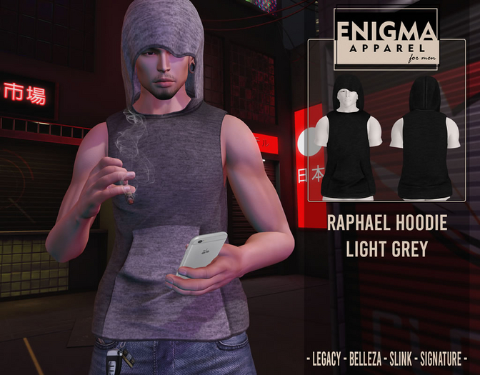 [EN] Raphael Hoodie Light Grey