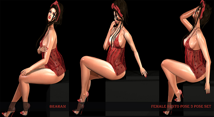 Braham Female Bento 3 poses sett